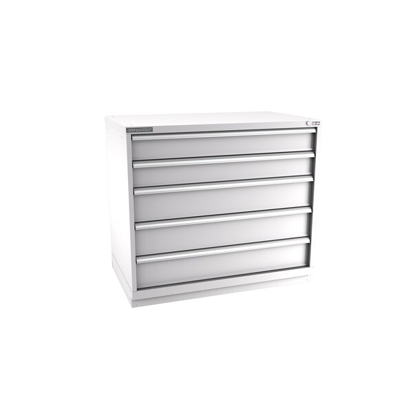 Champion Tool Storage Modular Tool Cabinet, 5 Drawer, Light Gray, Steel, 47 in W x 28-1/2 in D x 41-3/4 in H E18000501ILCFTB-LG - main